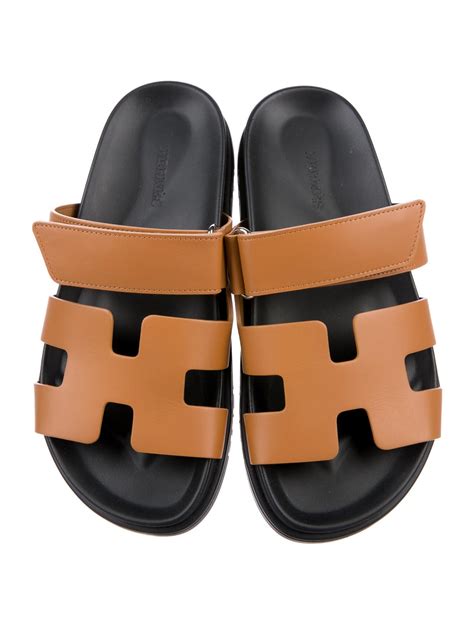 hermes sandals men brown|hermes black chypre sandals.